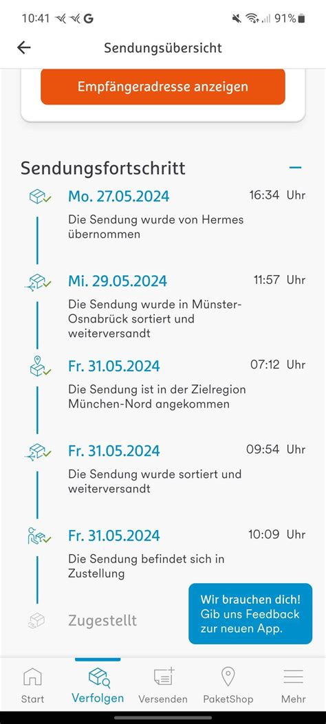 hermes versand kein paket trotz zustellung|hermes paket tracking.